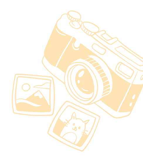 image of camera with photographs