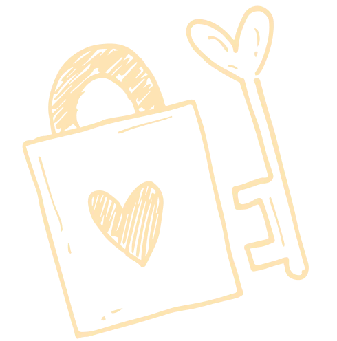 image of lock with heart key