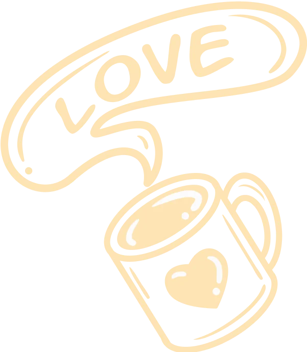 image of love tea cup