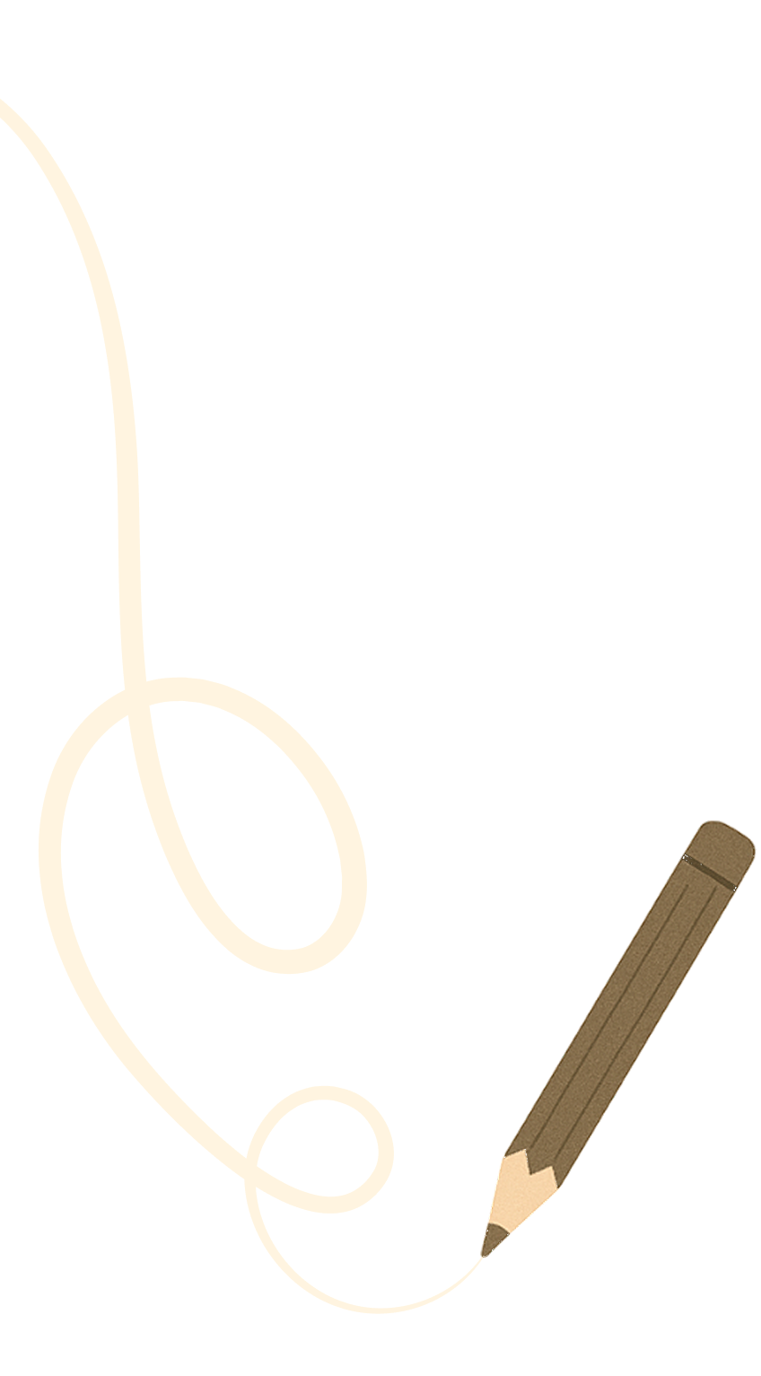 image of pencil with wave image