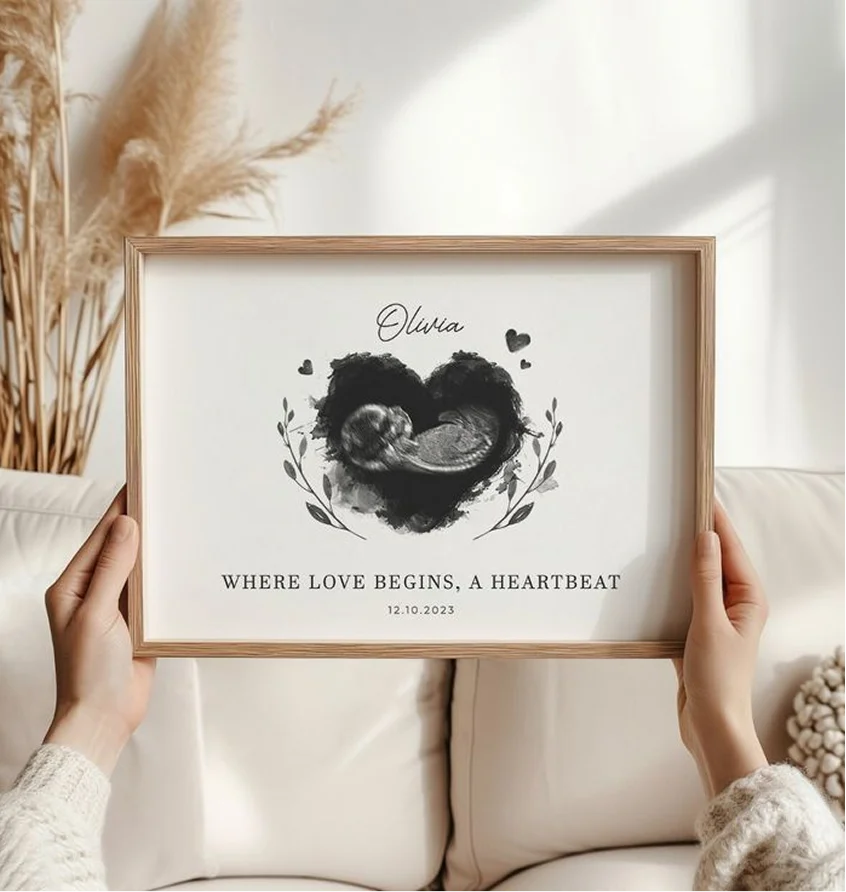 image of scan baby photo frame